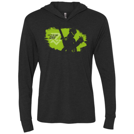 T-Shirts Vintage Black / X-Small Play of the Game Genji Triblend Long Sleeve Hoodie Tee