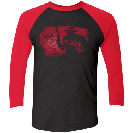 T-Shirts Vintage Black/Vintage Red / X-Small Play of the Game McCree Men's Triblend 3/4 Sleeve