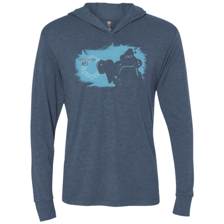 T-Shirts Indigo / X-Small Play of the Game Mei2 Triblend Long Sleeve Hoodie Tee