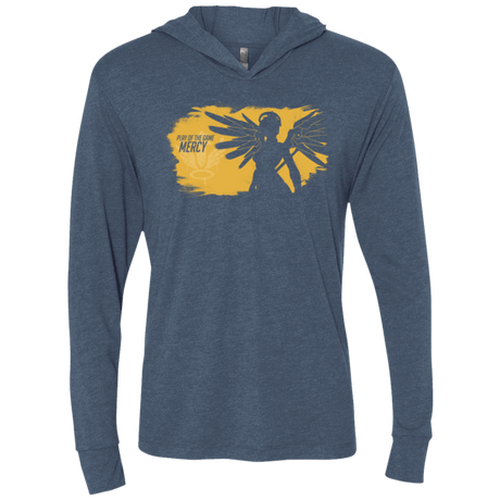 T-Shirts Indigo / X-Small Play of the Game Mercy Triblend Long Sleeve Hoodie Tee