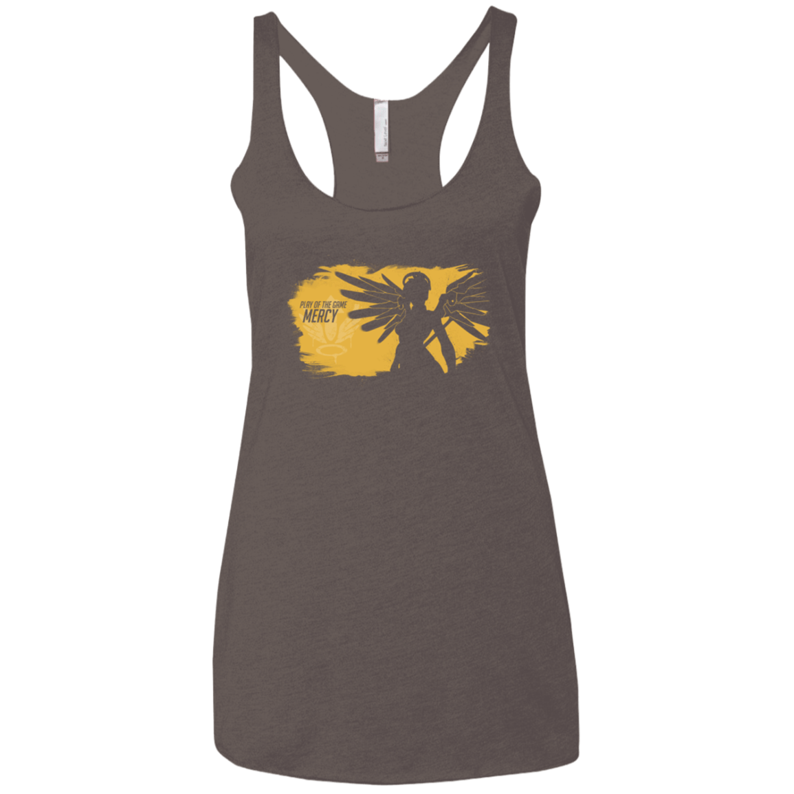 T-Shirts Macchiato / X-Small Play of the Game Mercy Women's Triblend Racerback Tank