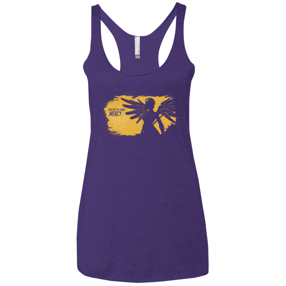 T-Shirts Purple / X-Small Play of the Game Mercy Women's Triblend Racerback Tank