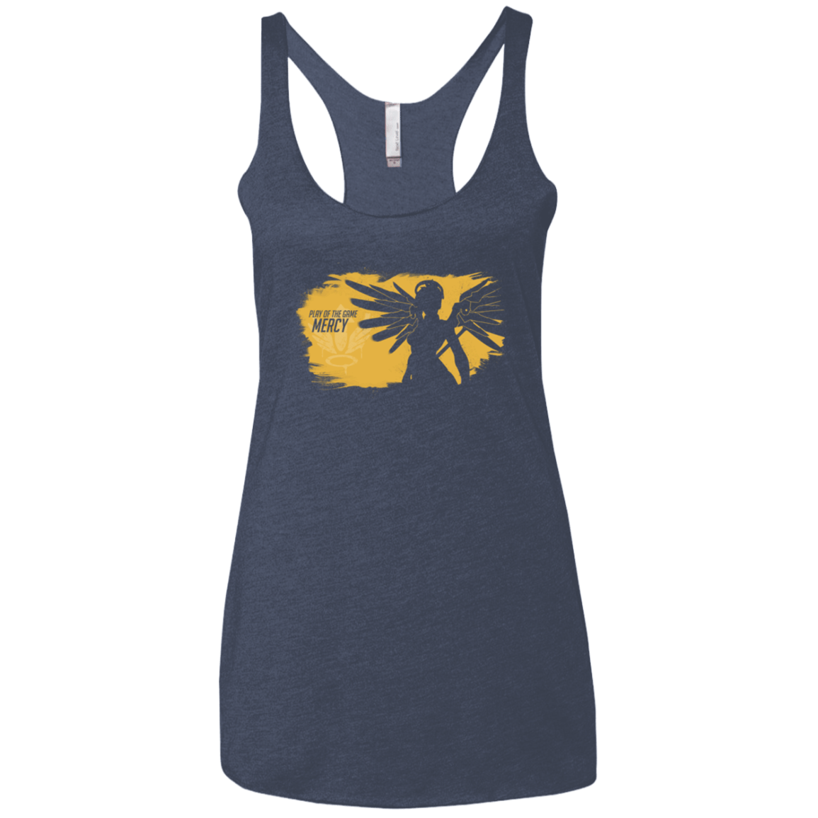 T-Shirts Vintage Navy / X-Small Play of the Game Mercy Women's Triblend Racerback Tank