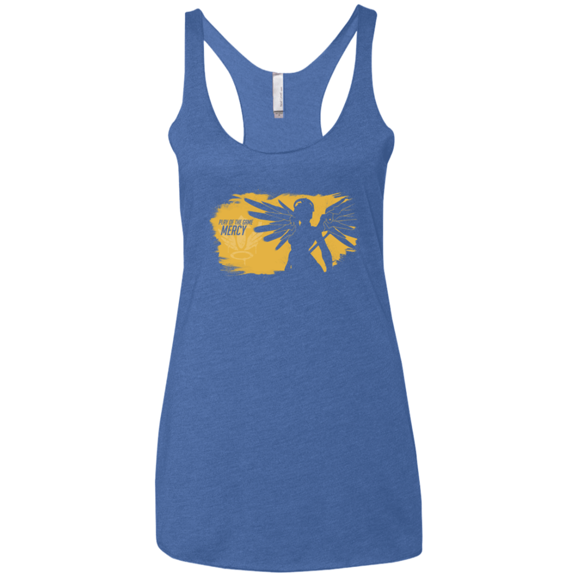 T-Shirts Vintage Royal / X-Small Play of the Game Mercy Women's Triblend Racerback Tank