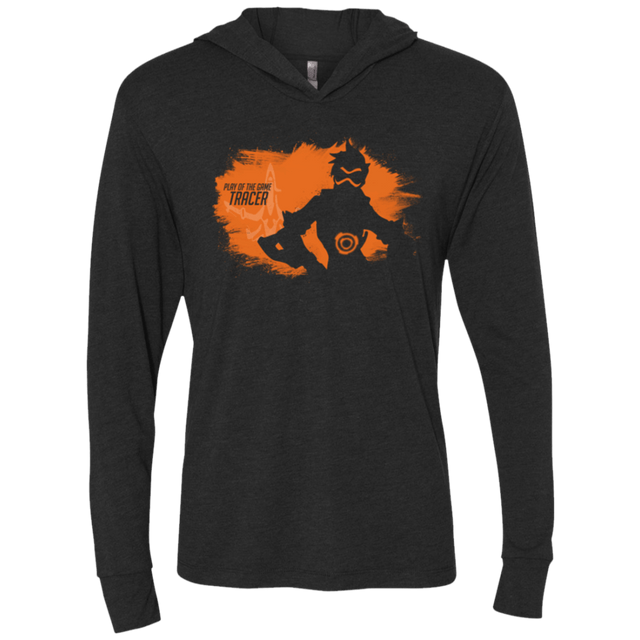 T-Shirts Vintage Black / X-Small Play of the Game Tracer Triblend Long Sleeve Hoodie Tee