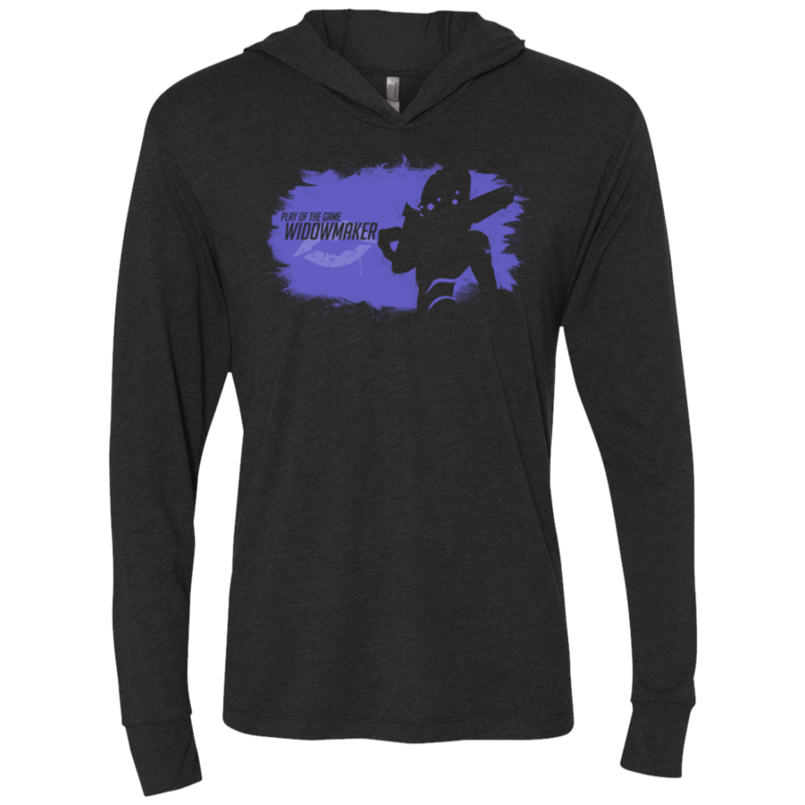 T-Shirts Vintage Black / X-Small Play of the Game Widowmaker Triblend Long Sleeve Hoodie Tee