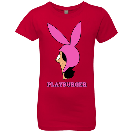 T-Shirts Red / YXS Playburger Girls Premium T-Shirt