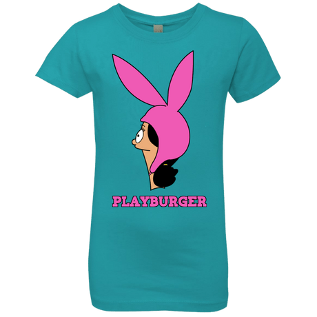 T-Shirts Tahiti Blue / YXS Playburger Girls Premium T-Shirt