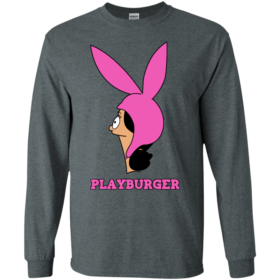 T-Shirts Dark Heather / S Playburger Men's Long Sleeve T-Shirt