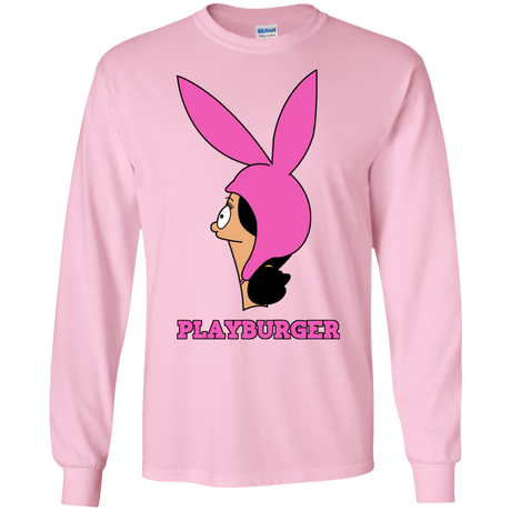 T-Shirts Light Pink / S Playburger Men's Long Sleeve T-Shirt