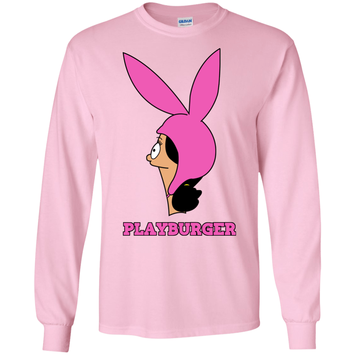 T-Shirts Light Pink / S Playburger Men's Long Sleeve T-Shirt