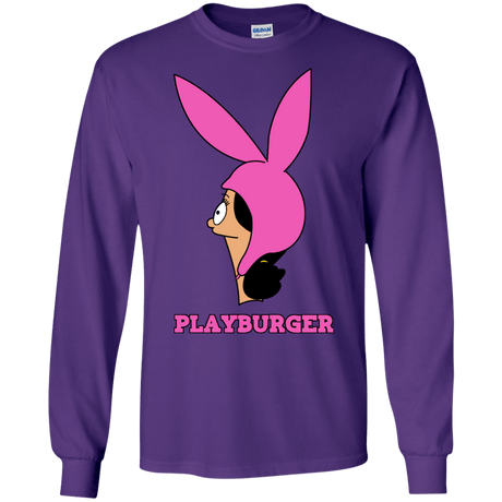 T-Shirts Purple / S Playburger Men's Long Sleeve T-Shirt