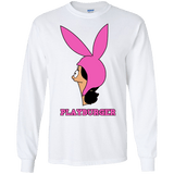 T-Shirts White / S Playburger Men's Long Sleeve T-Shirt