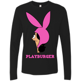 T-Shirts Black / S Playburger Men's Premium Long Sleeve