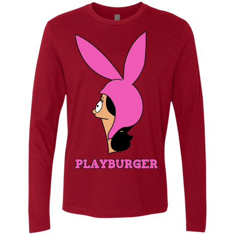 T-Shirts Cardinal / S Playburger Men's Premium Long Sleeve