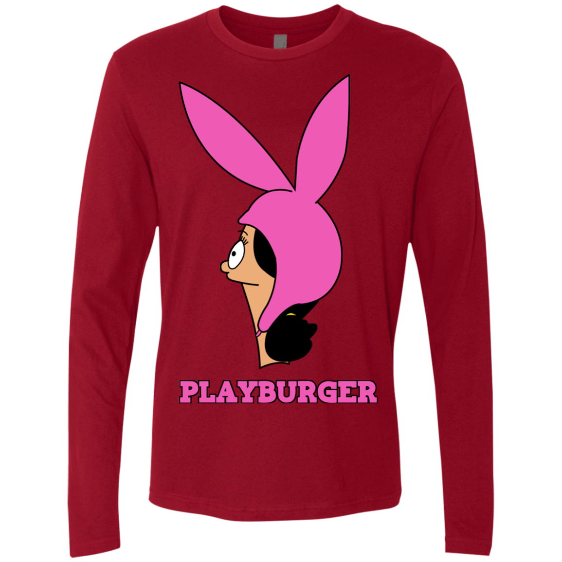T-Shirts Cardinal / S Playburger Men's Premium Long Sleeve
