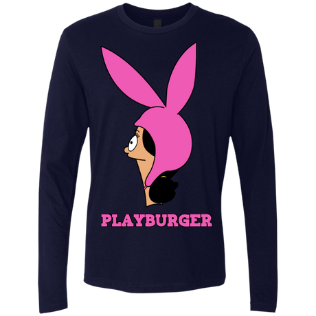 T-Shirts Midnight Navy / S Playburger Men's Premium Long Sleeve