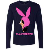 T-Shirts Midnight Navy / S Playburger Men's Premium Long Sleeve