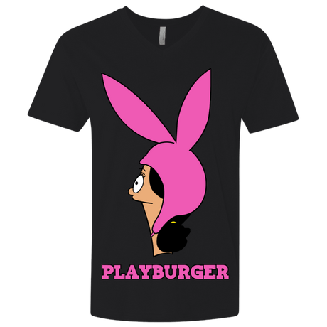 T-Shirts Black / X-Small Playburger Men's Premium V-Neck