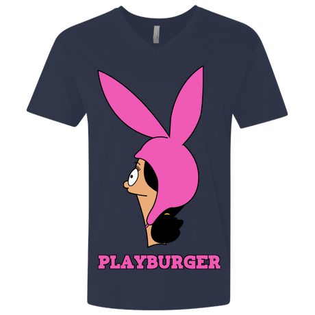 T-Shirts Midnight Navy / X-Small Playburger Men's Premium V-Neck