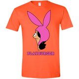 T-Shirts Orange / S Playburger Men's Semi-Fitted Softstyle
