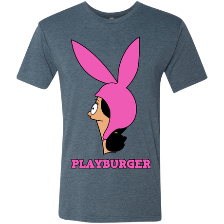 T-Shirts Indigo / S Playburger Men's Triblend T-Shirt