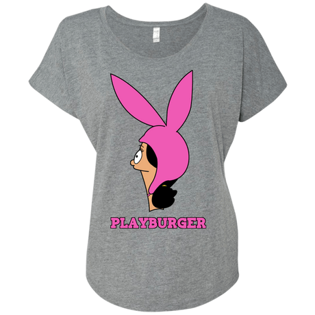 T-Shirts Premium Heather / X-Small Playburger Triblend Dolman Sleeve
