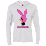 T-Shirts Heather White / X-Small Playburger Triblend Long Sleeve Hoodie Tee