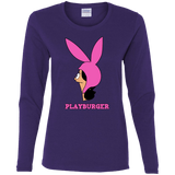 T-Shirts Purple / S Playburger Women's Long Sleeve T-Shirt