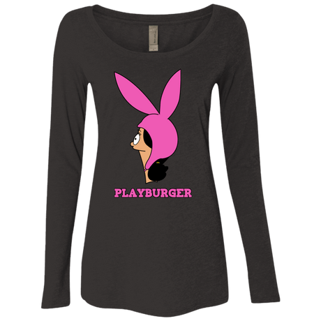 T-Shirts Vintage Black / S Playburger Women's Triblend Long Sleeve Shirt