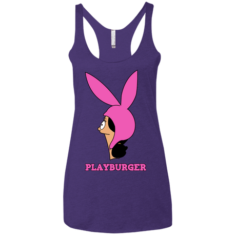 T-Shirts Purple Rush / X-Small Playburger Women's Triblend Racerback Tank