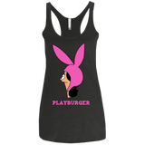 T-Shirts Vintage Black / X-Small Playburger Women's Triblend Racerback Tank