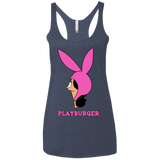 T-Shirts Vintage Navy / X-Small Playburger Women's Triblend Racerback Tank