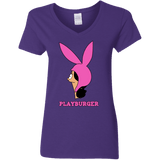 T-Shirts Purple / S Playburger Women's V-Neck T-Shirt
