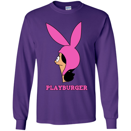 T-Shirts Purple / YS Playburger Youth Long Sleeve T-Shirt