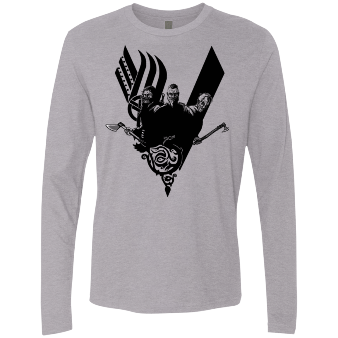 T-Shirts Heather Grey / Small Plunder Men's Premium Long Sleeve