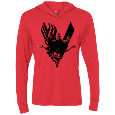 T-Shirts Vintage Red / X-Small Plunder Triblend Long Sleeve Hoodie Tee