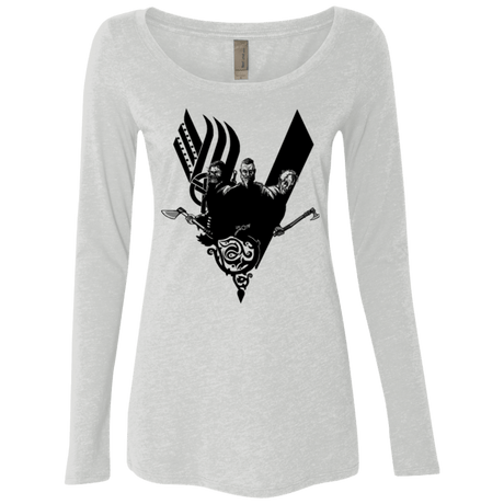 T-Shirts Heather White / Small Plunder Women's Triblend Long Sleeve Shirt