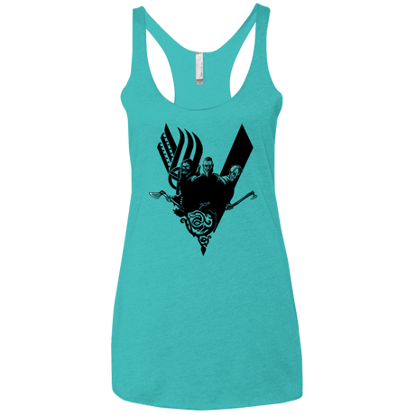 T-Shirts Tahiti Blue / X-Small Plunder Women's Triblend Racerback Tank