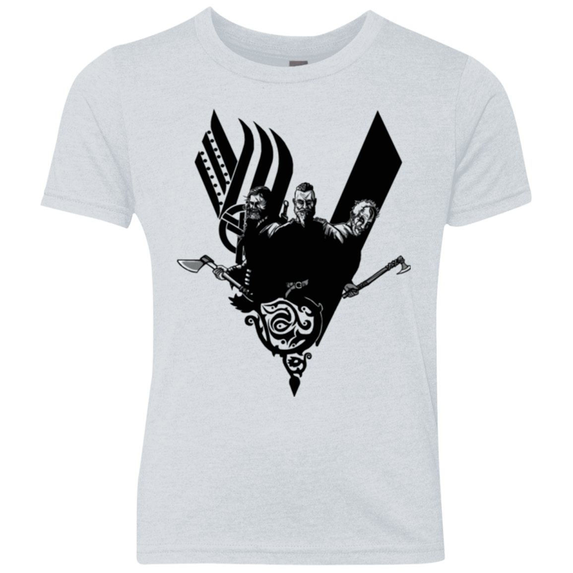 T-Shirts Heather White / YXS Plunder Youth Triblend T-Shirt