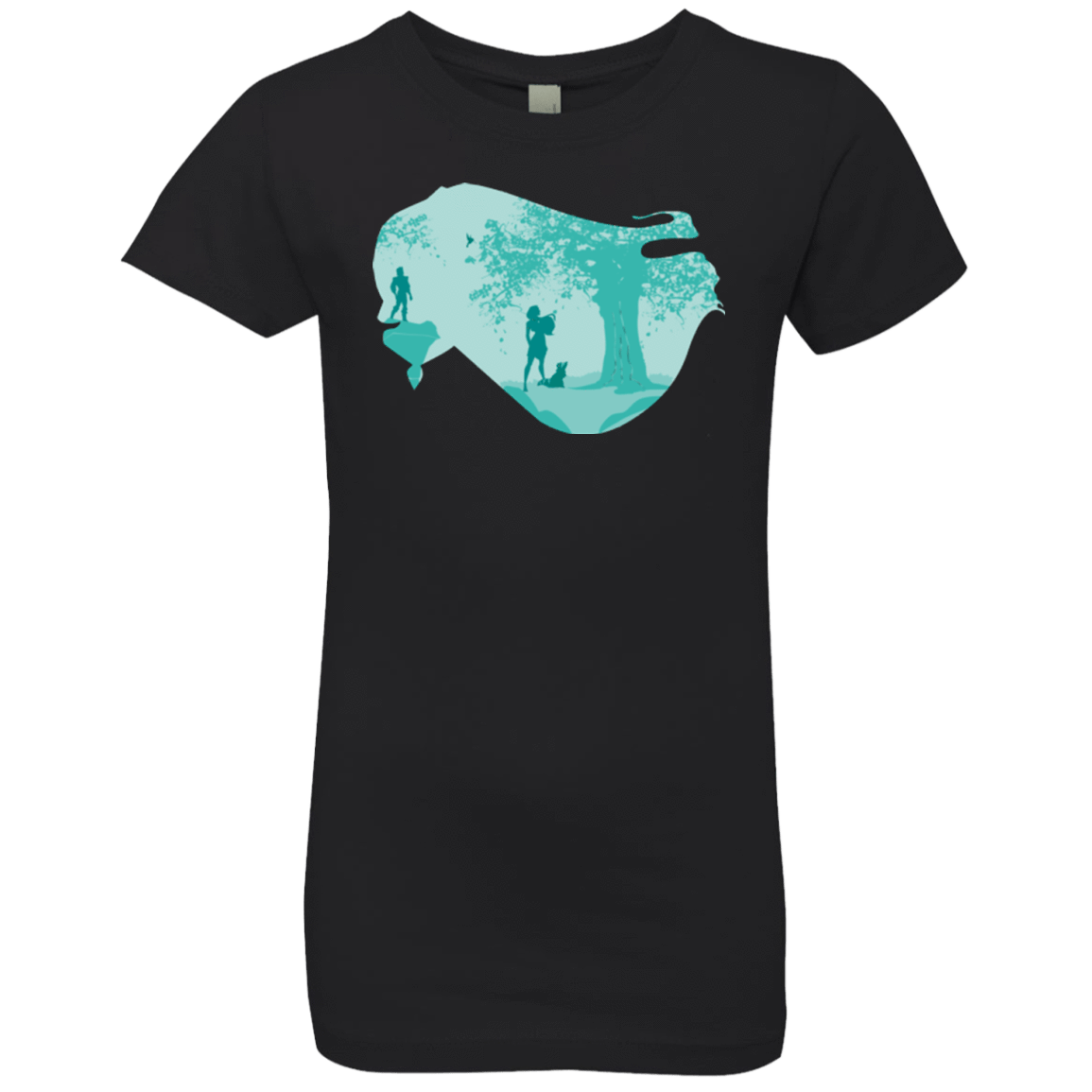 T-Shirts Black / YXS Poca Portrait Pop Girls Premium T-Shirt