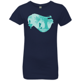 T-Shirts Midnight Navy / YXS Poca Portrait Pop Girls Premium T-Shirt