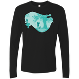 T-Shirts Black / Small Poca Portrait Pop Men's Premium Long Sleeve