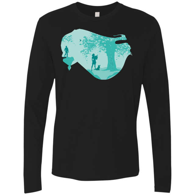 T-Shirts Black / Small Poca Portrait Pop Men's Premium Long Sleeve