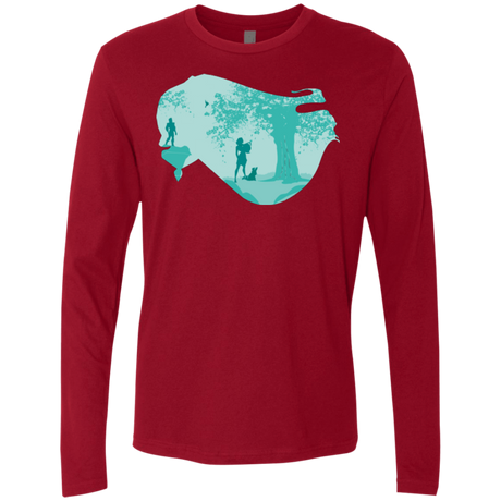 T-Shirts Cardinal / Small Poca Portrait Pop Men's Premium Long Sleeve