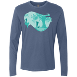 T-Shirts Indigo / Small Poca Portrait Pop Men's Premium Long Sleeve