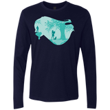 T-Shirts Midnight Navy / Small Poca Portrait Pop Men's Premium Long Sleeve