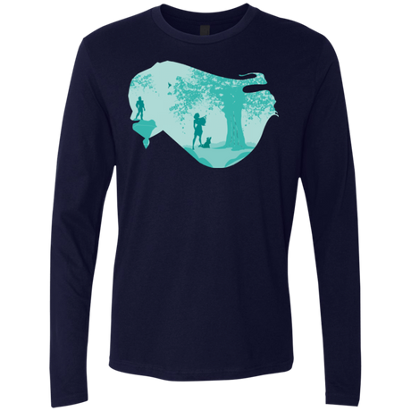 T-Shirts Midnight Navy / Small Poca Portrait Pop Men's Premium Long Sleeve