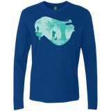 T-Shirts Royal / Small Poca Portrait Pop Men's Premium Long Sleeve