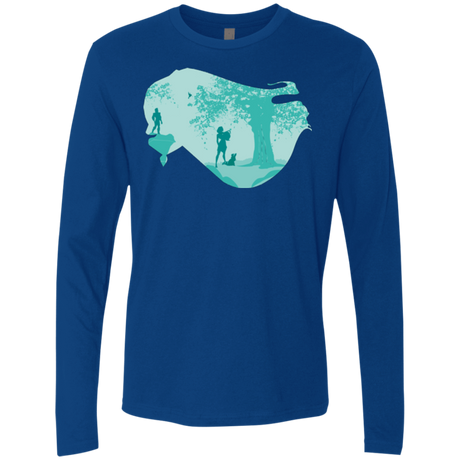 T-Shirts Royal / Small Poca Portrait Pop Men's Premium Long Sleeve